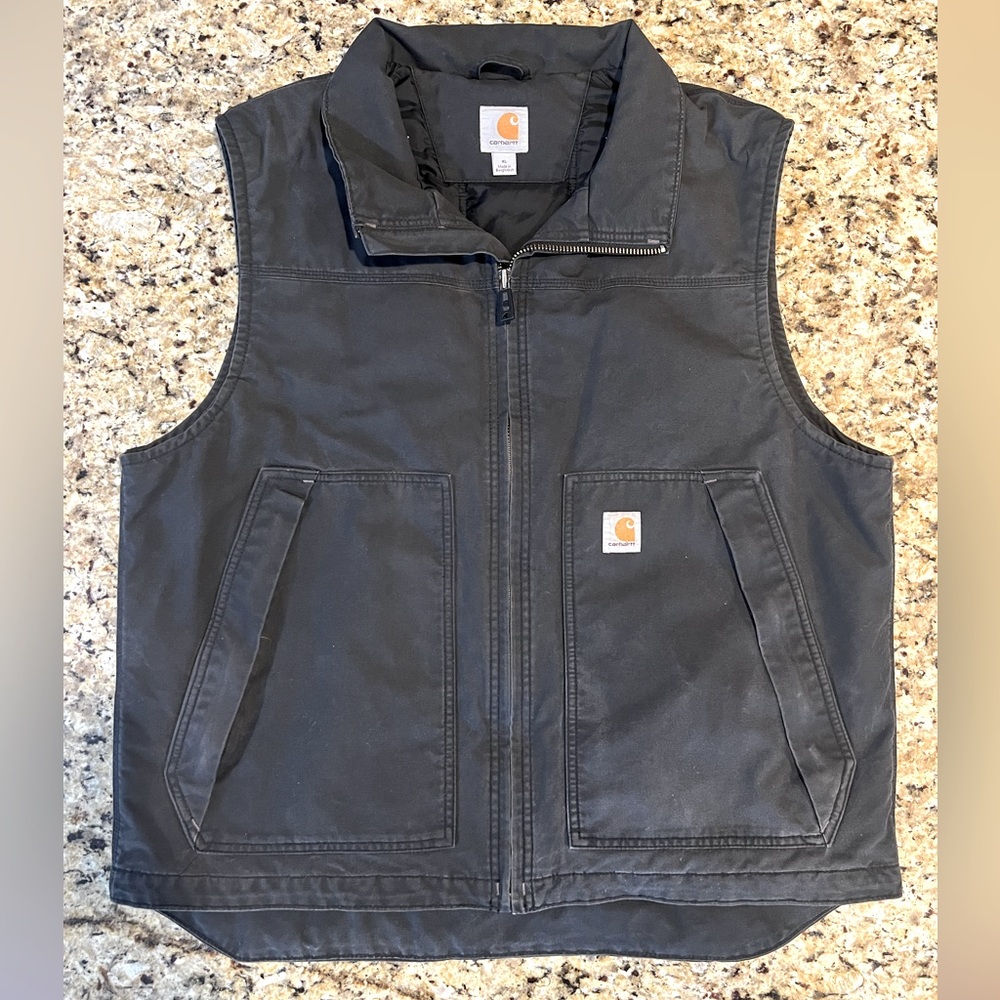 Carhartt quick duck Insulated canvas vest size XL